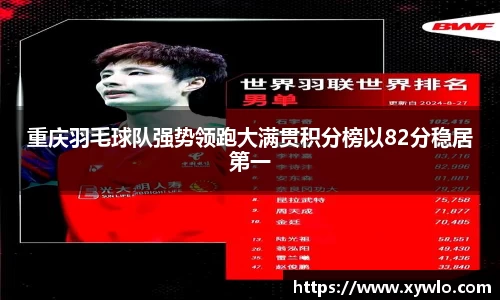 重庆羽毛球队强势领跑大满贯积分榜以82分稳居第一